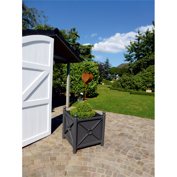 Planters | Round tubes  60 mm vertical | Steel tube 30 x 30 mm horizontal | with ball head